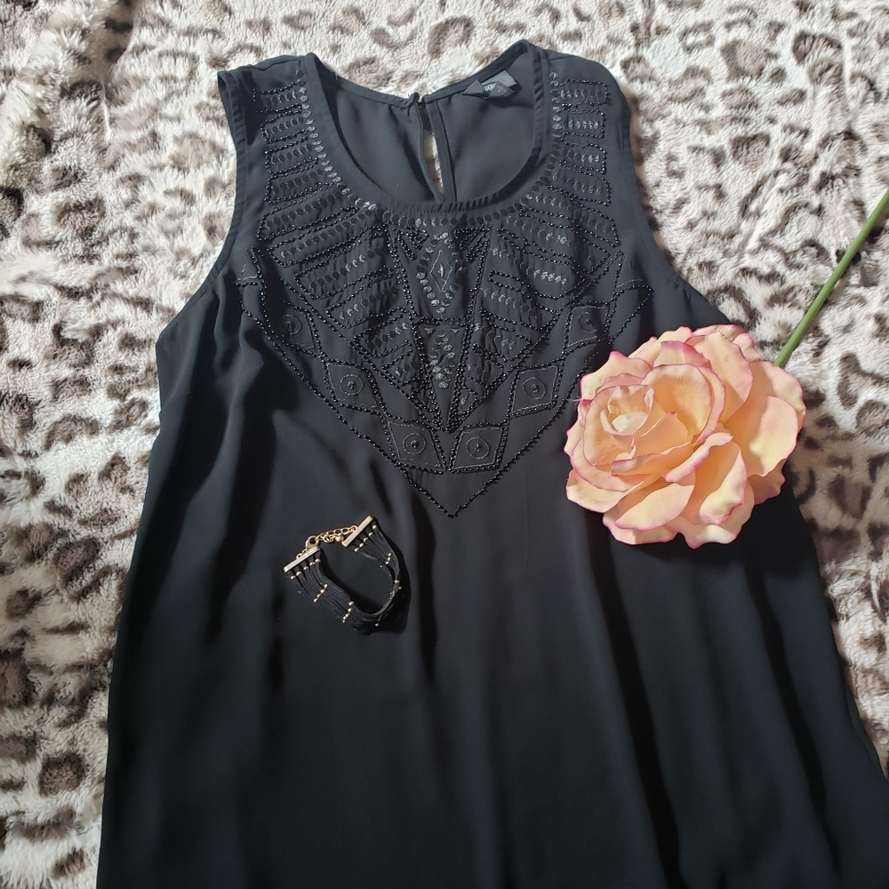 🖤Detailed Black Blouse sleeveless🖤